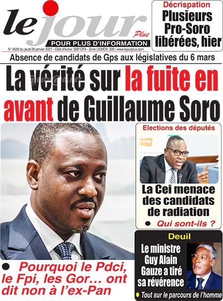 Titrologie 28 Janvier 2021 : Revue Presse Ivoirienne - AbidjanPEOPLE